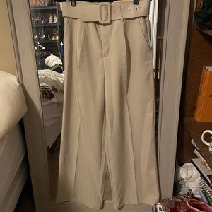 LOAVIES Beige Belted Trousers